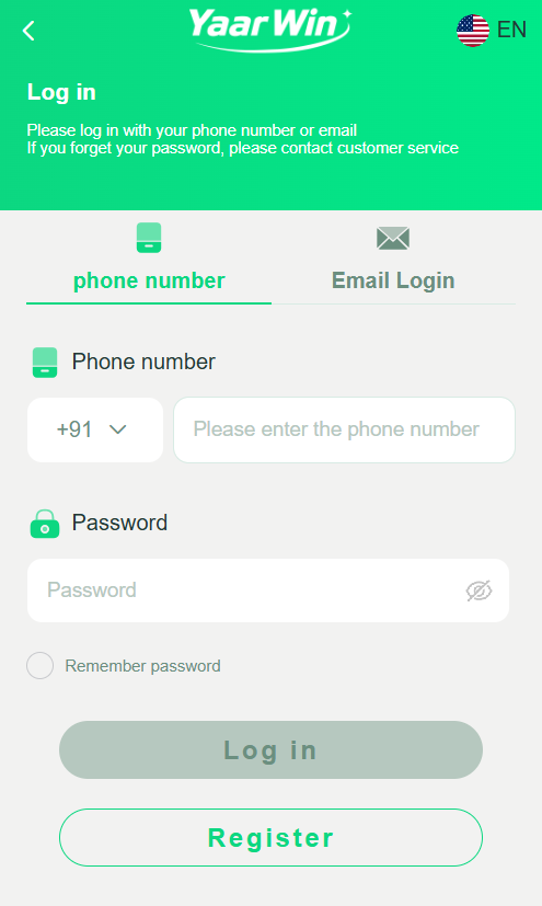 yaar win login